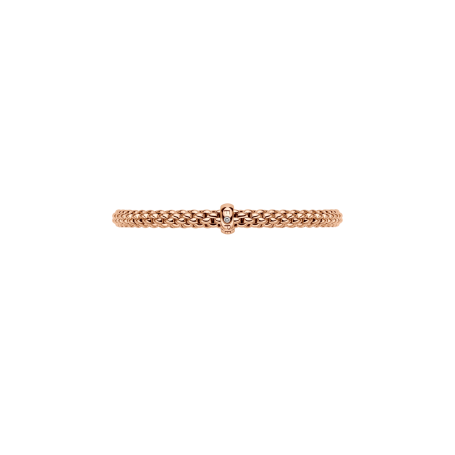 FOPE - COLLEZIONE SOLO - BRACCIALE FLEX'IT CON BRILLANTE BIANCO