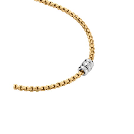 FOPE - COLLEZIONE EKA - COLLANA CON DIAMANTI INCASTONATI A ROMBO