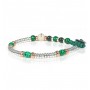 GERBA - COLLEZIONE MON AMOUR - BRACCIALE IN ARGENTO 925, OCCHIO DI TIGRE VERDE