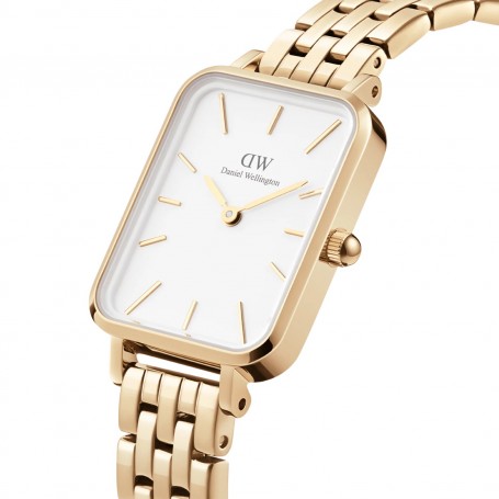 DANIEL WELLINGTON - OROLOGIO QUADRO 5-LINK EVERGOLD