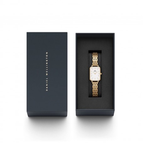 DANIEL WELLINGTON - OROLOGIO QUADRO 5-LINK EVERGOLD