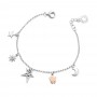 ROBERTO GIANNOTTI - BRACCIALE IN ARGENTO CON ANGELO , LUNA E STELLE