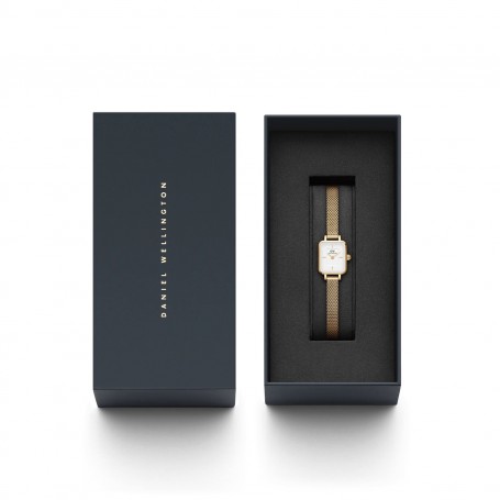 DANIEL WELLINGTON - OROLOGIO QUADRO MINI EVERGOLD - 15.4X18.2MM