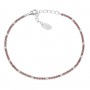 AMEN - BRACCIALE TENNIS MANIA CON ZIRCONI ARANCIONI E BIANCHI