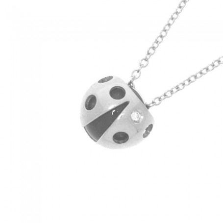 SALVINI - COCCINELLE - Collierino brill. e onice