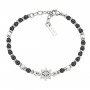 AMEN - BRACCIALE TIMONE IN ACCIAIO E ONICE