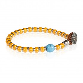 GERBA - COLLEZIONE BABY SILVER - BRACCIALE IN ARGENTO 925, CON RONDELLE IN CERAMICA