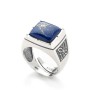 GERBA - COLLEZIONE CHEVALIER - ANELLO CON PIETRA LAPIS BLU SPACE