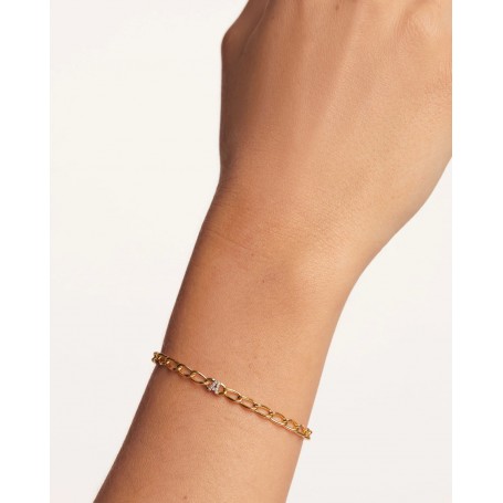 PDPAOLA - BRACCIALE A CATENA CON LETTERA A