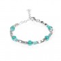 GERBA - COLLEZIONE BABY SILVER - BRACCIALE IN ARGENTO 925, PIETRE IN CERAMICA TURCHESE