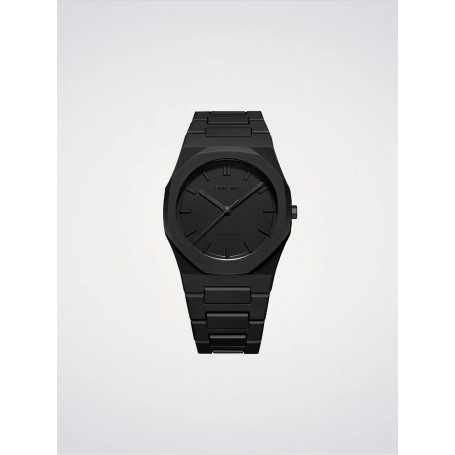 D1 MILANO - OROLOGIO IN POLICARBONATO MONOCROMATO NERO - 40,5MM
