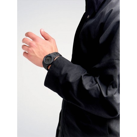 D1 MILANO - OROLOGIO IN POLICARBONATO MONOCROMATO NERO - 40,5MM
