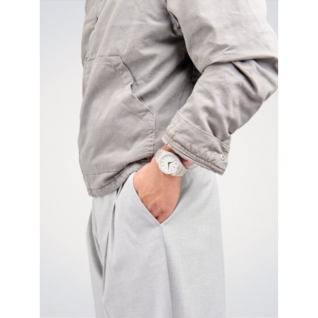 D1 MILANO - OROLOGIO IN ACCIAIO ULTRA THIN LINEN - 40MM