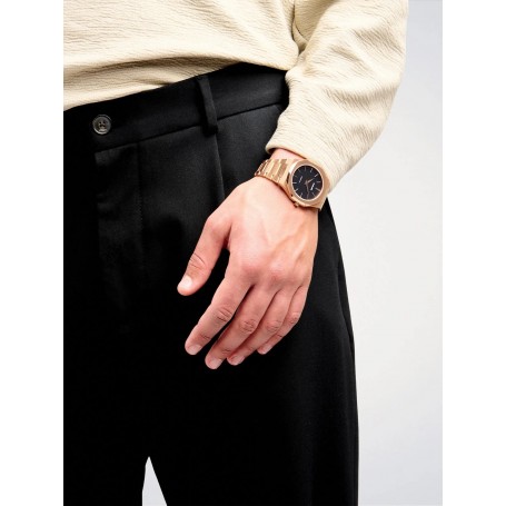 D1 MILANO - OROLOGIO IN ACCIAIO ULTRA THIN RE ROSEGOLD - 40MM