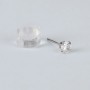 STROILI - ORECCHINI LOBO PUNTO LUCE BON TON ORO BIANCO CUBIC ZIRCONIA