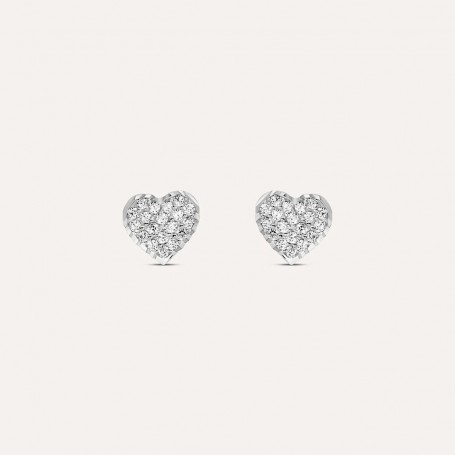 STROILI - ORECCHINI LOBO BON TON ORO BIANCO CUBIC ZIRCONIA