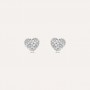 STROILI - ORECCHINI LOBO BON TON ORO BIANCO CUBIC ZIRCONIA