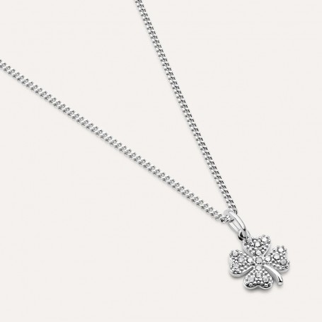STROILI - PENDENTE POEME ORO BIANCO CUBIC ZIRCONIA