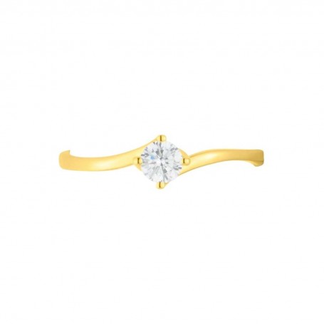 STROILI - ANELLO SOLITARIO CLAIRE ORO GIALLO CUBIC ZIRCONIA