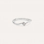 STROILI - ANELLO SOLITARIO CLAIRE ORO BIANCO CUBIC ZIRCONIA