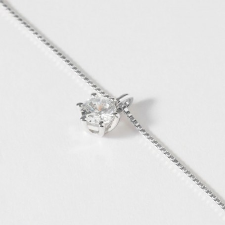 STROILI - COLLANA PUNTO LUCE CLAIRE ORO BIANCO CUBIC ZIRCONIA