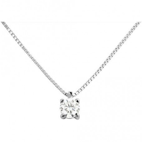 STROILI - COLLANA PUNTO LUCE CLAIRE ORO BIANCO CUBIC ZIRCONIA