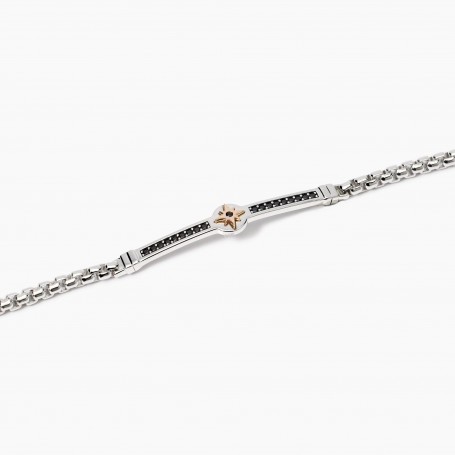 MABINA - COLLEZIONE CRUISE - BRACCIALE CON PLACCA CENTRALE ROSA DEI VENTI