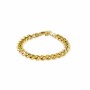 UNOAERRE - BRACCIALE CON CATENA GROUMETTA MINI IN BRONZO DORATO