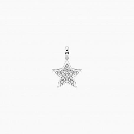 KIDULT - COLLEZIONE STELLINA - CIONDOLO A FORMA DI STELLA CON CRISTALLI BIANCHI