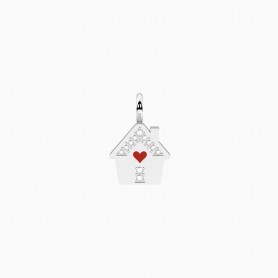 KIDULT - COLLEZIONE CASETTA - CIONDOLO A FORMA DI CASA CON CRISTALLI