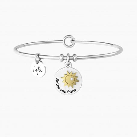 KIDULT - COLLEZIONE SORRISO - BRACCIALE RIGIDO CON CIONDOLO SOLE