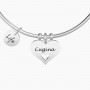 KIDULT - COLLEZIONE CUGINA - BRACCIALE RIGIDO CON CIONDOLO CUGINA
