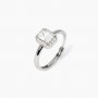 MABINA - COLLEZIONE COOL OR RETRO? - ANELLO CON ZIRCONE TAGLIO OTTAGONALE