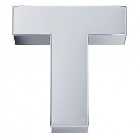 ELEMENTS - CHARM LETTERA T IN ORO BIANCO