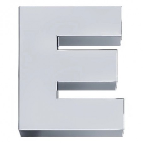 ELEMENTS - CHARM LETTERA E IN ORO BIANCO