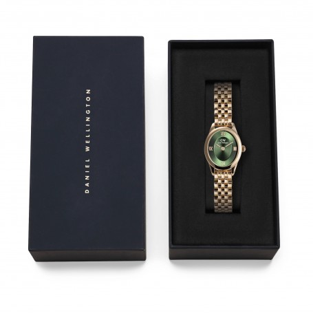 DANIEL WELLINGTON - OROLOGIO OPHELIA MINI EMERALD GOLD