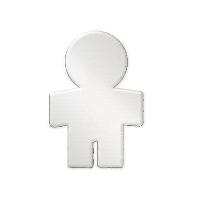 ELEMENTS - CHARM BIMBO IN ORO BIANCO