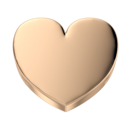 ELEMENTS - CHARM CUORE REVERSO IN ORO ROSA