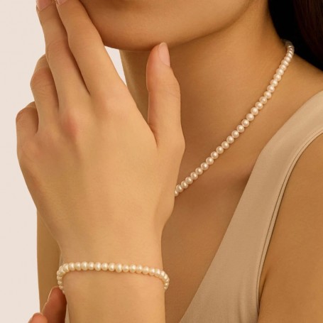 STROILI - COLLANA GABRIELLE ORO BIANCO PERLA D'ACQUA DOLCE