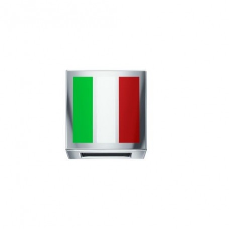 ELEMENTS - CHARM BANDIERA ITALIA IN ORO BIANCO