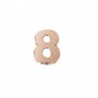 ELEMENTS - CHARM NUMERO 8 IN ORO ROSA