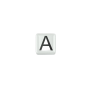 ELEMENTS - CHARM LETTERA A IN CERAMICA BIANCA