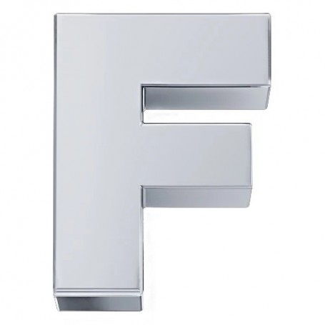 ELEMENTS - CHARM LETTERA F IN ORO BIANCO