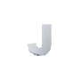 ELEMENTS - CHARM LETTERA J IN ORO BIANCO