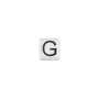 ELEMENTS - CHARM LETTERA G IN CERAMICA BIANCA