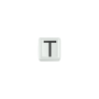 ELEMENTS - CHARM LETTERA T IN CERAMICA BIANCA