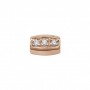 ELEMENTS - CHARM PEPITA IN ORO  ROSA E DIAMANTI BIANCHI