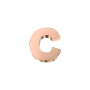 ELEMENTS - CHARM LETTERA C IN ORO ROSA
