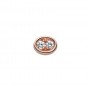 ELEMENTS - CHARM IN ORO ROSA E DIAMANTI BIANCHI