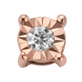 ELEMENTS - CHARM ASTRO PUNTO TONDO IN ORO ROSA E DIAMANTE BIANCO